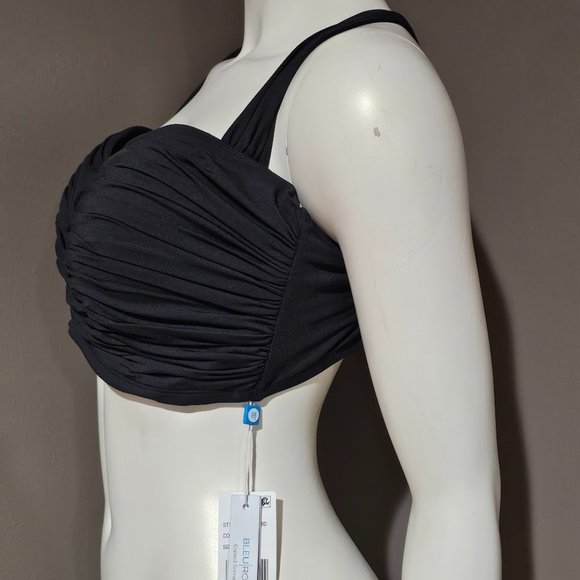 Bleu Rod Beattie Shirred Underwire D-Cup Bikini Top - Picture 3 of 10